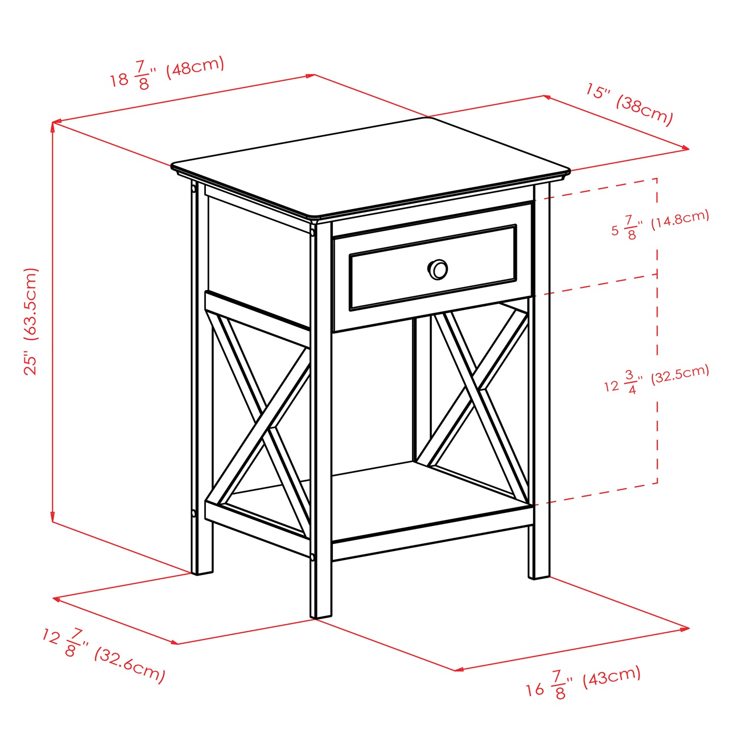 Xylia Accent Table, Nightstand, Coffee