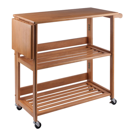 Radley Kitchen Cart, Foldable, Light Oak