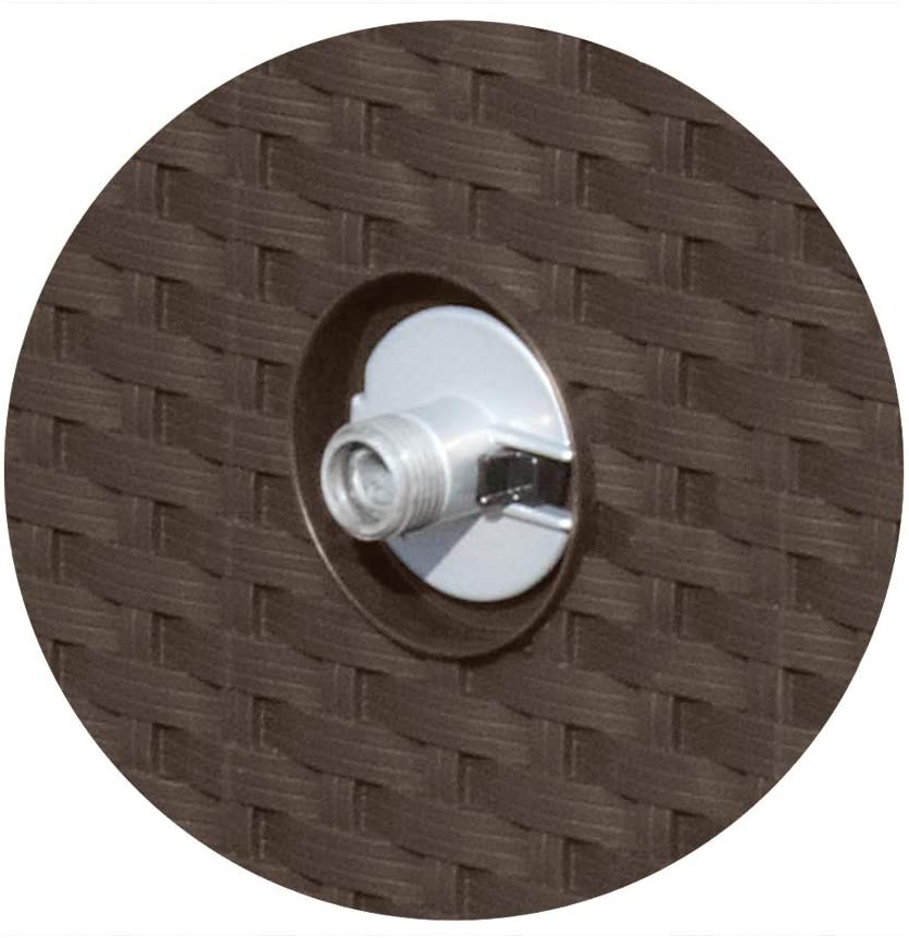 Suncast No-Leak Resin Wicker-Looker Hose Reel, Mocha