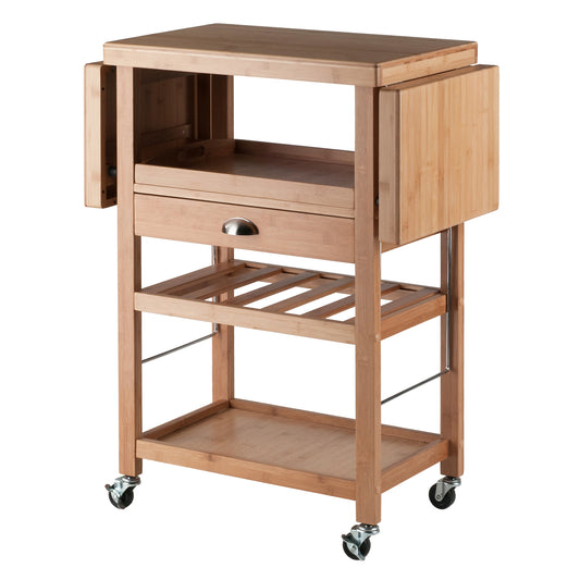 Barton Bamboo Wood Kitchen Cart