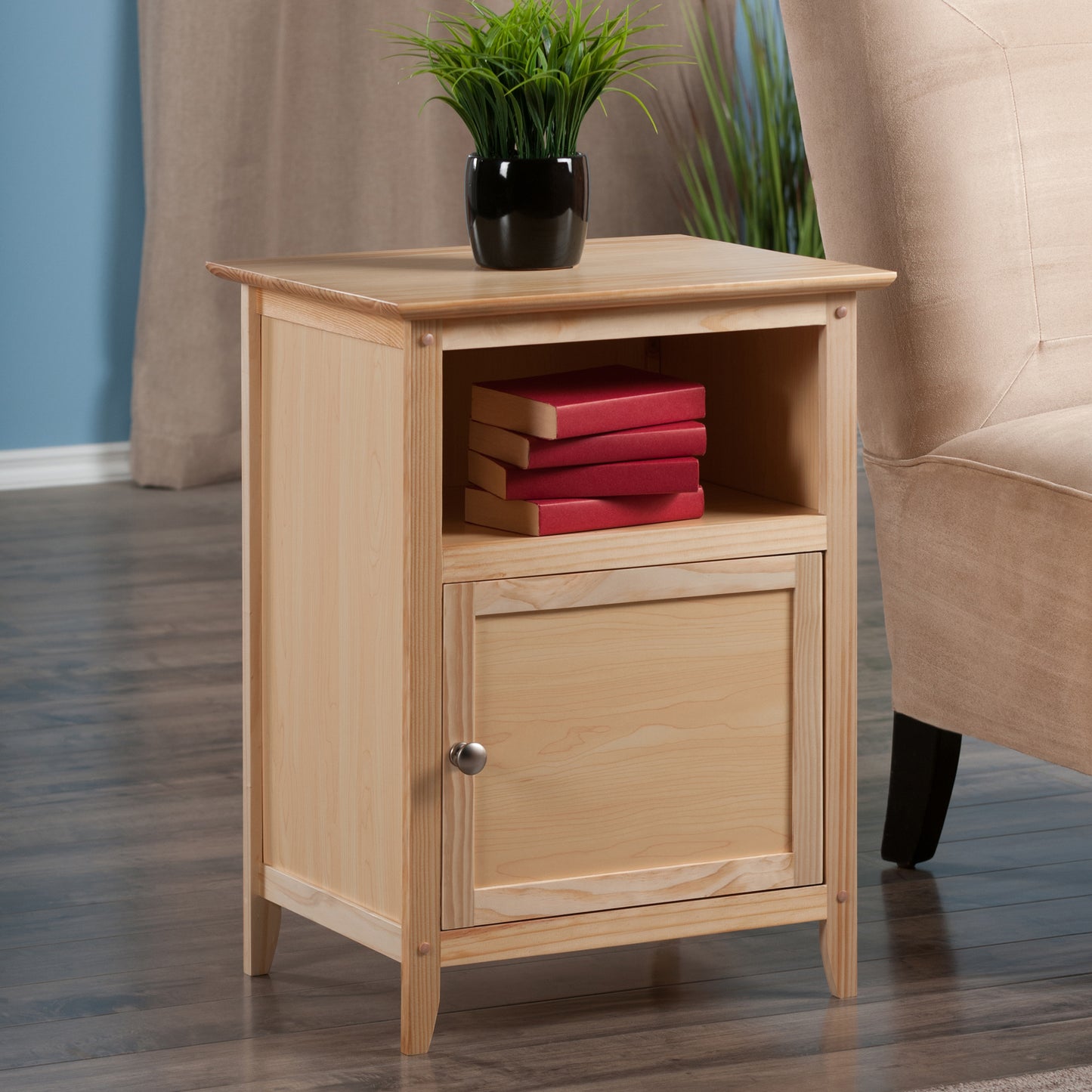 Henry Accent Table, Nightstand, Natural