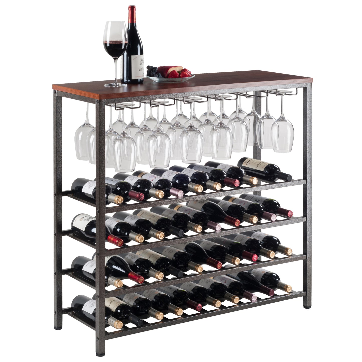 Michelle 48-Bottle Wine Rack, Antique Bronze