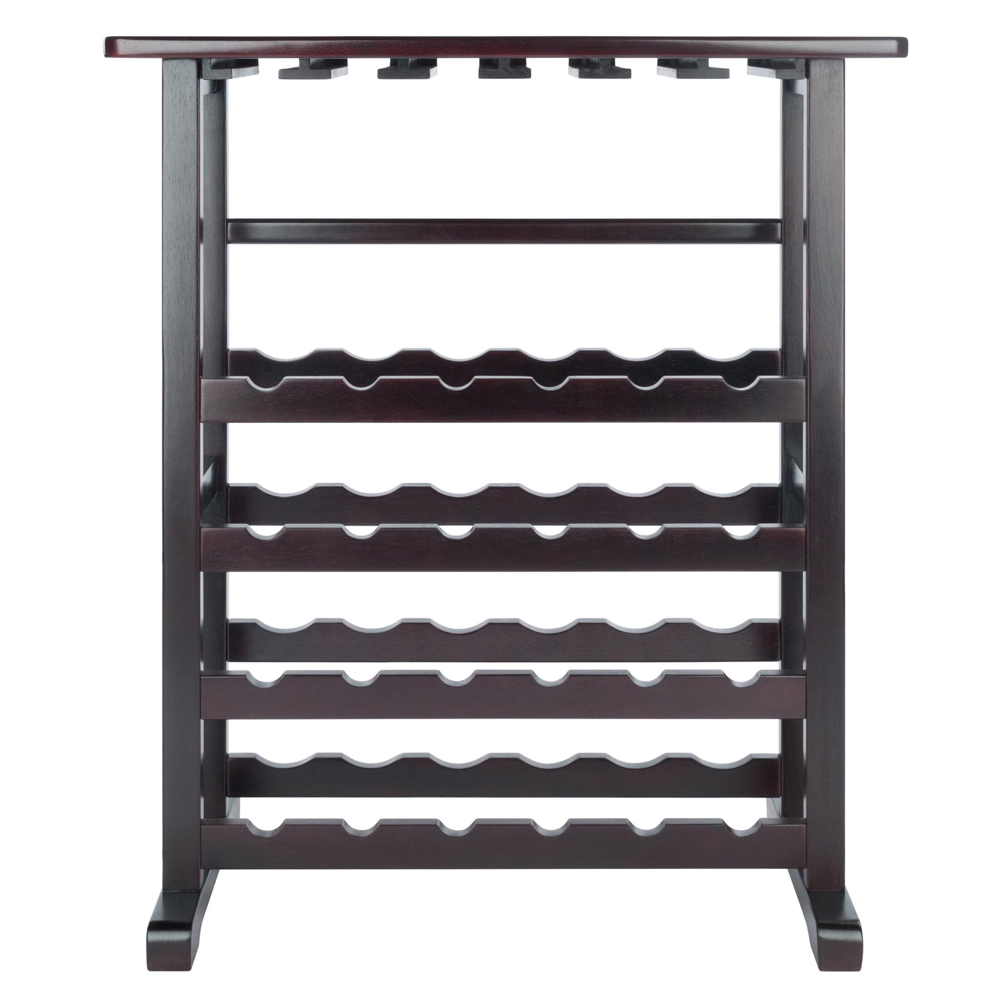 Vinny 24-Bottle Wine Rack, Espresso