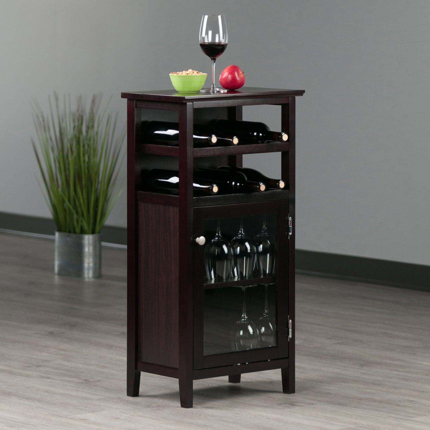 Alta Wine Cabinet, Espresso