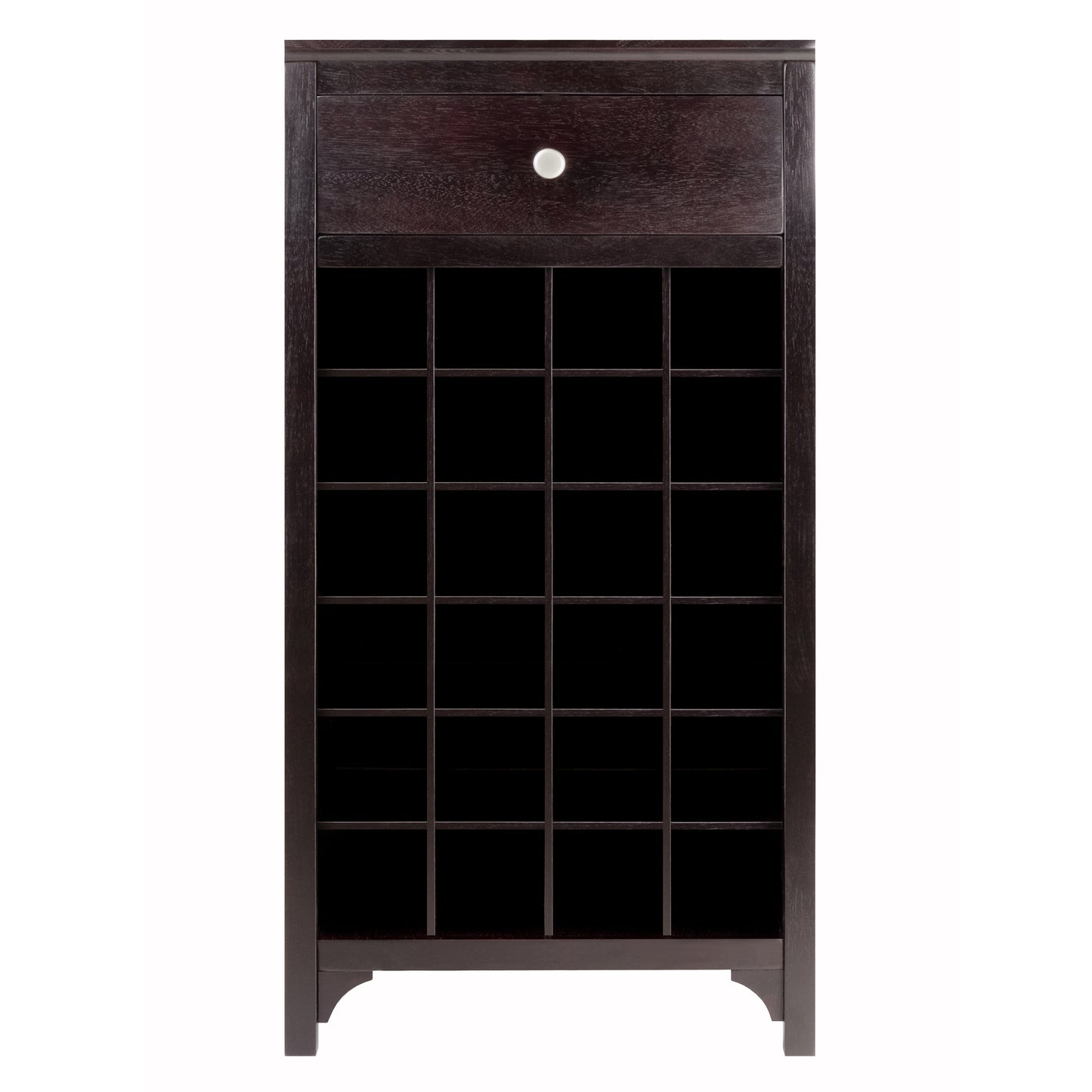 Ancona 24-Bottle Wine Cabinet, Espresso