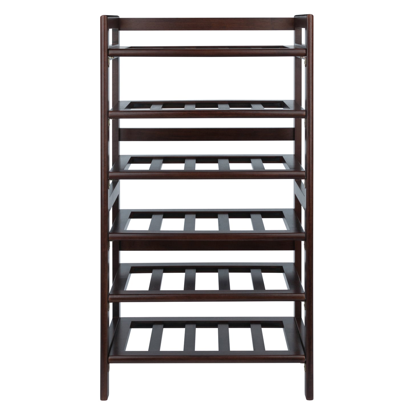 Silvi 30-Bottle Wine Rack, Walnut