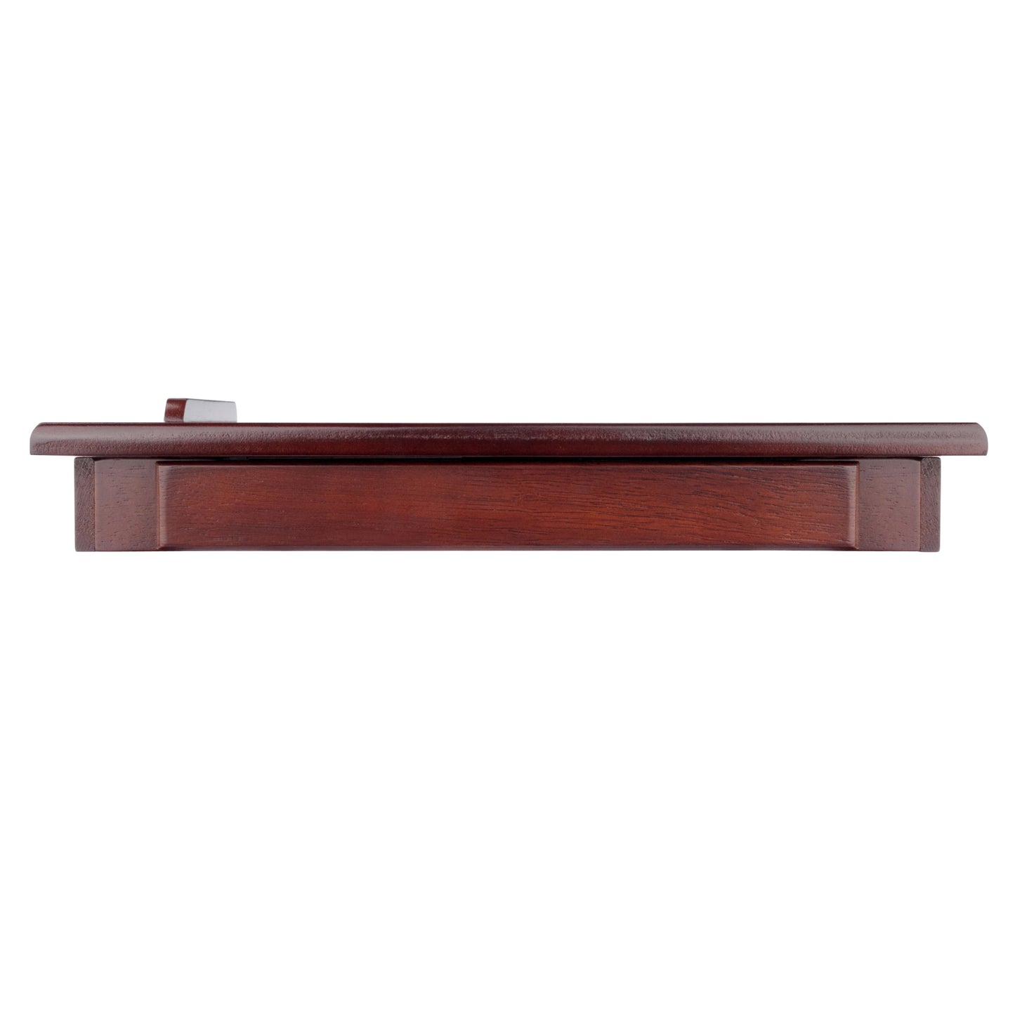 Alden Flip Top Desk, Tray with Drawer, Walnut