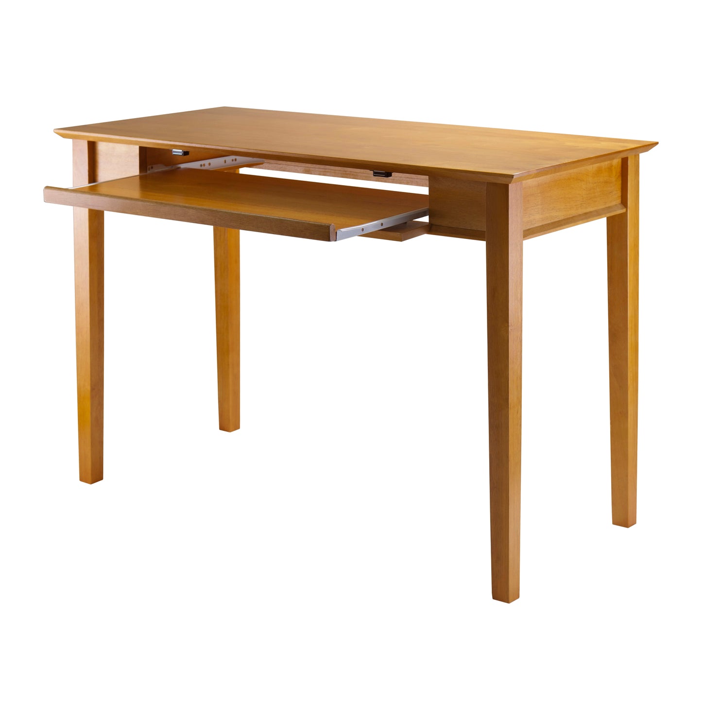 Studio Home Office Computer Desk, Honey Pine