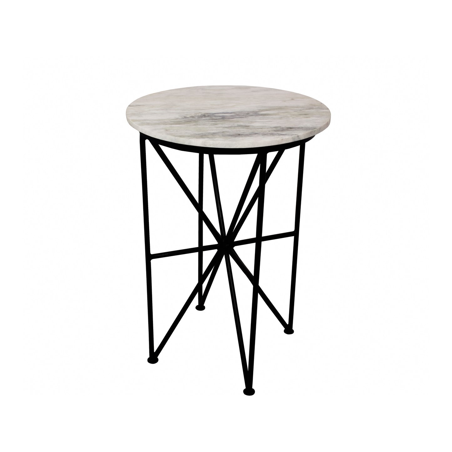 Quadrant Marble Accent Table