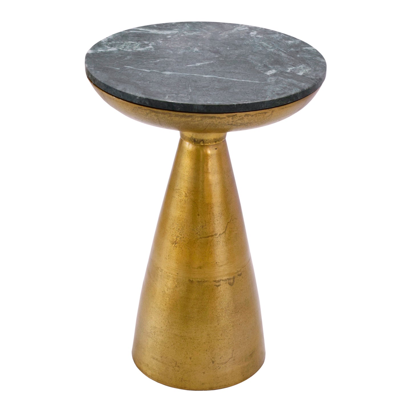 Font Side Table Green Marble