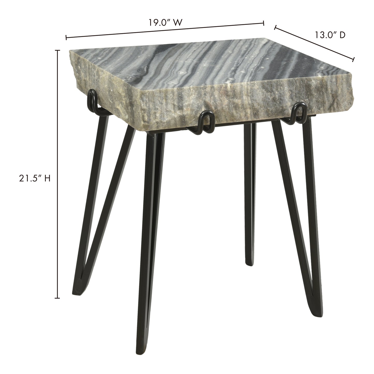 Alpert Accent Table Grey