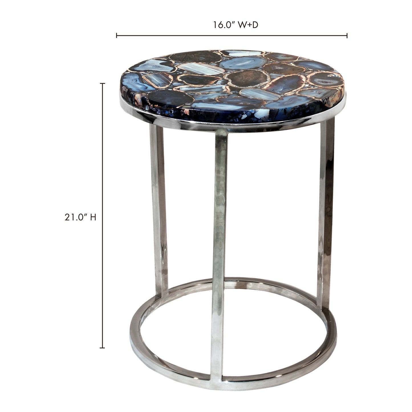 Shimmer Agate Accent Table