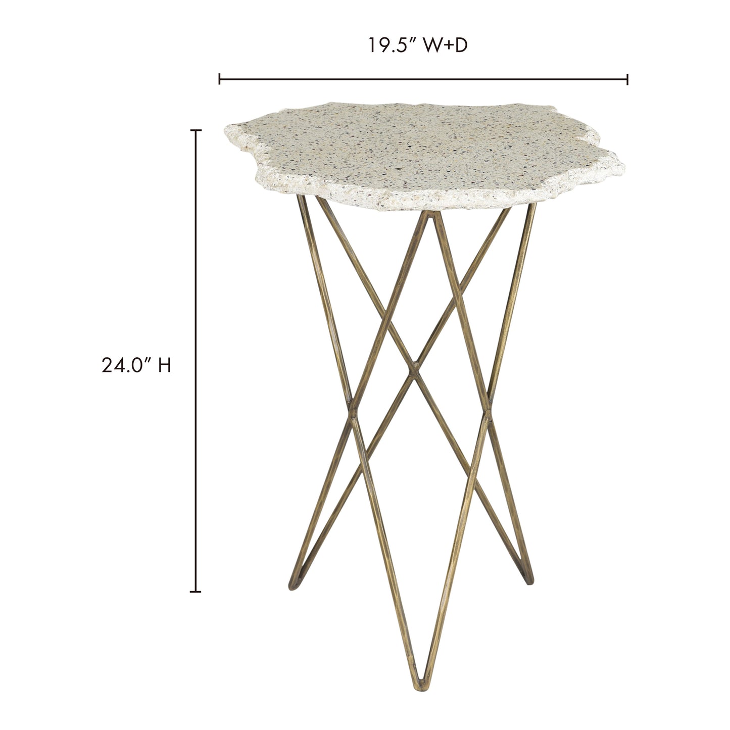 Positano Terrazzo Side Table