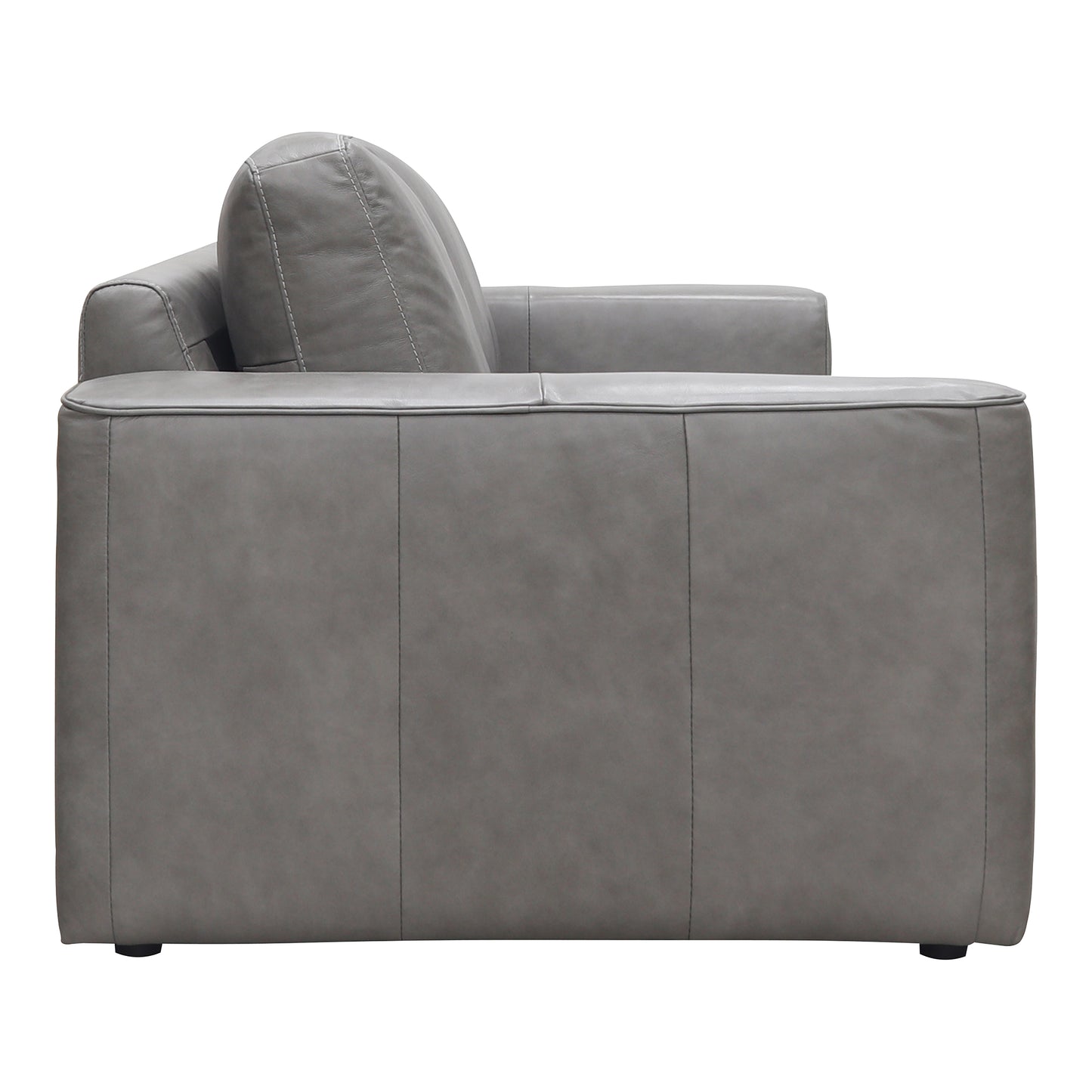 Hansen Leather Sofa  Concrete Grey